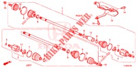 ANTRIEBSWELLE, VORNE/ HALBWELLE (1) für Honda JAZZ 1.4 LUXURY 5 Türen 5 gang-Schaltgetriebe 2014