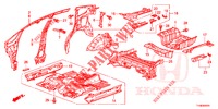 BODEN/INNENBLECHE  für Honda JAZZ 1.4 LUXURY 5 Türen 5 gang-Schaltgetriebe 2014