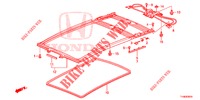 DACHVERKLEIDUNG/SONNENBLENDE/SCHIEBEFENSTER  für Honda JAZZ 1.4 LUXURY 5 Türen 5 gang-Schaltgetriebe 2014