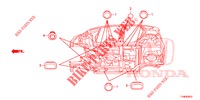 GUMMITUELLE (INFERIEUR) für Honda JAZZ 1.4 LUXURY 5 Türen 5 gang-Schaltgetriebe 2014