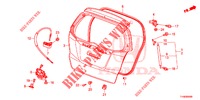 HECKKLAPPENPLATTE(2D)  für Honda JAZZ 1.4 LUXURY 5 Türen 5 gang-Schaltgetriebe 2014