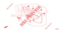 HECKKLAPPENVERKLEIDUNG/ TAFELVERKLEIDUNG, HINTEN(2D)  für Honda JAZZ 1.4 LUXURY 5 Türen 5 gang-Schaltgetriebe 2014