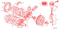 KOLBEN/KURBELWELLE  für Honda JAZZ 1.4 LUXURY 5 Türen 5 gang-Schaltgetriebe 2014