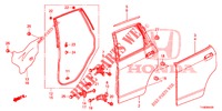 TUERTAFEL, HINTEN(4D)  für Honda JAZZ 1.4 LUXURY 5 Türen 5 gang-Schaltgetriebe 2014