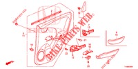 TUERVERKLEIDUNG, HINTEN(4D)  für Honda JAZZ 1.4 LUXURY 5 Türen 5 gang-Schaltgetriebe 2014
