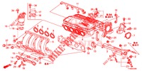 VERGASERISOLIERUNG/ ANSAUGKRUEMMER  für Honda JAZZ 1.4 LUXURY 5 Türen 5 gang-Schaltgetriebe 2014