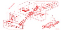 WERKZEUG/WAGENHEBER  für Honda JAZZ 1.4 LUXURY 5 Türen 5 gang-Schaltgetriebe 2014
