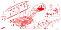 ZIERLEISTE/SCHUTZ  für Honda JAZZ 1.4 LUXURY 5 Türen 5 gang-Schaltgetriebe 2014