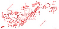 AUSPUFFROHR/SCHALLDAEMPFER (PGM FI)  für Honda JAZZ 1.2 ELEGANCE LS 5 Türen 5 gang-Schaltgetriebe 2014