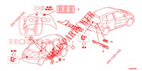 EMBLEM/WARNETIKETT  für Honda JAZZ 1.2 ELEGANCE LS 5 Türen 5 gang-Schaltgetriebe 2014