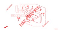 HECKKLAPPENVERKLEIDUNG/ TAFELVERKLEIDUNG, HINTEN(2D)  für Honda JAZZ 1.2 ELEGANCE LS 5 Türen 5 gang-Schaltgetriebe 2014