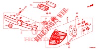 HECKLEUCHTE/KENNZEICHENBELEUCHTUNG (PGM FI)  für Honda JAZZ 1.2 ELEGANCE LS 5 Türen 5 gang-Schaltgetriebe 2014
