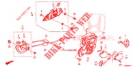 TUERSCHLOSS, HINTEN/AEUSSERER GRIFF (2) für Honda JAZZ 1.2 ELEGANCE LS 5 Türen 5 gang-Schaltgetriebe 2014