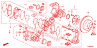 VORDERRADBREMSE  für Honda JAZZ 1.2 ELEGANCE LS 5 Türen 5 gang-Schaltgetriebe 2014