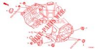 GUMMITUELLE (ARRIERE) für Honda JAZZ 1.2 ELEGANCE 5 Türen 5 gang-Schaltgetriebe 2015