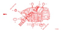 GUMMITUELLE (INFERIEUR) für Honda JAZZ 1.2 ELEGANCE 5 Türen 5 gang-Schaltgetriebe 2015