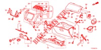 INSTRUMENT, ZIERSTUECK (COTE DE PASSAGER) (LH) für Honda JAZZ 1.2 ELEGANCE 5 Türen 5 gang-Schaltgetriebe 2015