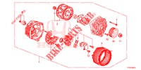 LICHTMASCHINE (MITSUBISHI) für Honda JAZZ 1.2 ELEGANCE 5 Türen 5 gang-Schaltgetriebe 2015