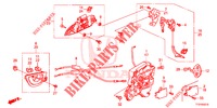 VORDERES TUERSCHLOSS/AEUSSERER GRIFF  für Honda JAZZ 1.2 ELEGANCE 5 Türen 5 gang-Schaltgetriebe 2015