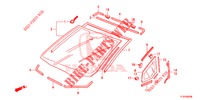 WINDSCHUTZSCHEIBE, VORNE/ HECKFENSTER  für Honda JAZZ 1.2 ELEGANCE 5 Türen 5 gang-Schaltgetriebe 2015