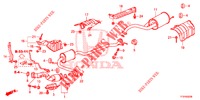 AUSPUFFROHR/SCHALLDAEMPFER (PGM FI)  für Honda JAZZ 1.2 LSH 5 Türen 5 gang-Schaltgetriebe 2015