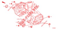 GUMMITUELLE (ARRIERE) für Honda JAZZ 1.2 LSH 5 Türen 5 gang-Schaltgetriebe 2015