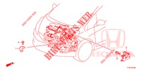 MOTORKABELBAUM, STREBE(1.7L)(RH)  für Honda JAZZ 1.2 LSH 5 Türen 5 gang-Schaltgetriebe 2015