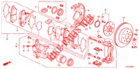 VORDERRADBREMSE  für Honda JAZZ 1.2 LSH 5 Türen 5 gang-Schaltgetriebe 2015