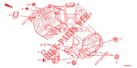 GUMMITUELLE (ARRIERE) für Honda JAZZ 1.2 S 5 Türen 5 gang-Schaltgetriebe 2015