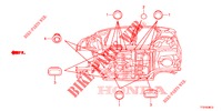 GUMMITUELLE (INFERIEUR) für Honda JAZZ 1.2 S 5 Türen 5 gang-Schaltgetriebe 2015