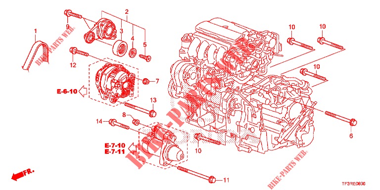 AUTOMATISCHE SPANNVORRICHTUNG  für Honda JAZZ 1.4 SP 5 Türen vollautomatische 2015