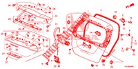 HECKKLAPPENPLATTE(2D)  für Honda JAZZ 1.4 EXECUTIVE 5 Türen 6 gang-Schaltgetriebe 2016