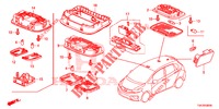INNENLEUCHTE  für Honda JAZZ 1.4 EXECUTIVE 5 Türen 6 gang-Schaltgetriebe 2016