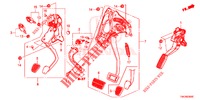 PEDAL (LH) für Honda JAZZ 1.4 EXECUTIVE 5 Türen 6 gang-Schaltgetriebe 2016