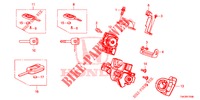 SCHLIESSZYLINDER KOMPONENTEN  für Honda JAZZ 1.4 EXECUTIVE 5 Türen 6 gang-Schaltgetriebe 2016