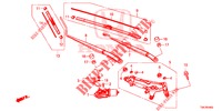 WINDSCHUTZSCHEIBENWISCHER (LH) (2) für Honda JAZZ 1.4 EXECUTIVE 5 Türen 6 gang-Schaltgetriebe 2016