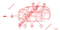 GUMMITUELLE (INFERIEUR) für Honda JAZZ 1.3 EXECUTIVE 5 Türen vollautomatische 2016