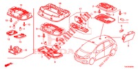 INNENLEUCHTE  für Honda JAZZ 1.3 EXECUTIVE 5 Türen vollautomatische 2016