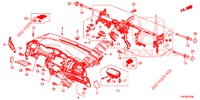 INSTRUMENTENBRETT, OBEN (LH) für Honda JAZZ 1.3 EXECUTIVE 5 Türen vollautomatische 2016