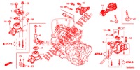 MOTORBEFESTIGUNG (AT) (1.3L) für Honda JAZZ 1.3 EXECUTIVE 5 Türen vollautomatische 2016