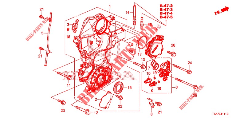 KETTENGEHAEUSE (2) für Honda JAZZ 1.4 EXCLUSIVE 5 Türen 6 gang-Schaltgetriebe 2016