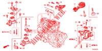 MOTORBEFESTIGUNG (AT) (1.3L) für Honda JAZZ 1.3 EXCLUSIVE 5 Türen vollautomatische 2016
