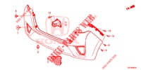 HINTERER STOSSFAENGER  für Honda JAZZ 1.3 ELEGANCE 5 Türen 6 gang-Schaltgetriebe 2016