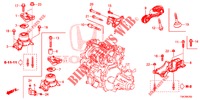 MOTORBEFESTIGUNG (MT) (1.3L) für Honda JAZZ 1.3 ELEGANCE 5 Türen 6 gang-Schaltgetriebe 2016