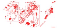 PEDAL (LH) für Honda JAZZ 1.3 ELEGANCE 5 Türen 6 gang-Schaltgetriebe 2016