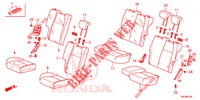 RUECKSITZ/SITZGURT,(2D)  für Honda JAZZ 1.3 ELEGANCE 5 Türen 6 gang-Schaltgetriebe 2016
