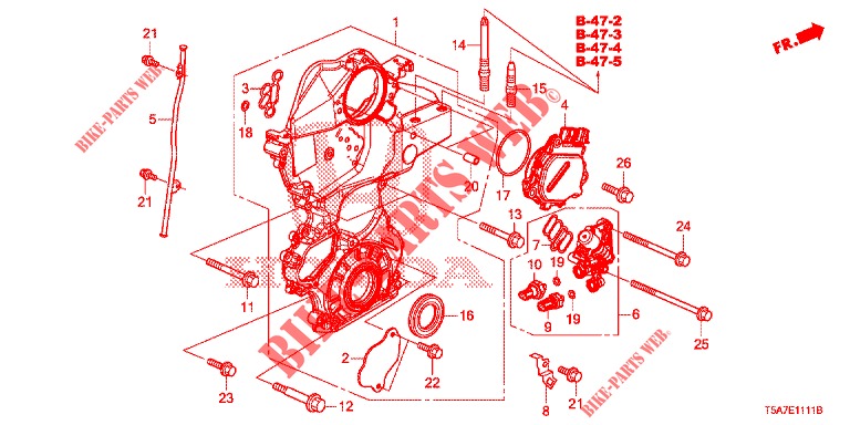 KETTENGEHAEUSE (2) für Honda JAZZ 1.3 ELEGANCE 5 Türen 6 gang-Schaltgetriebe 2016