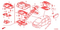 INNENLEUCHTE  für Honda JAZZ 1.4 ELEGANCE 5 Türen vollautomatische 2016