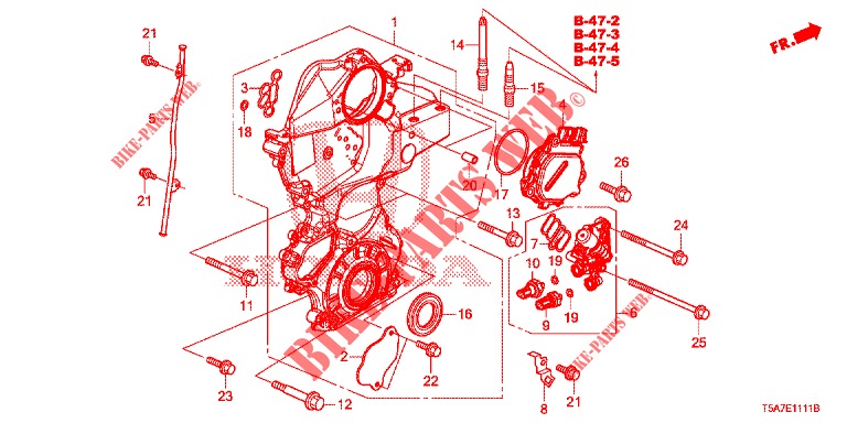 KETTENGEHAEUSE (2) für Honda JAZZ 1.4 ELEGANCE 5 Türen vollautomatische 2016