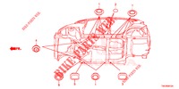 GUMMITUELLE (INFERIEUR) für Honda JAZZ 1.4 EXECUTIVE 5 Türen 6 gang-Schaltgetriebe 2017